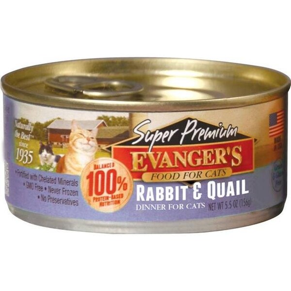 Evangers Pet Food Evangers Pet Food 884053 5.5 oz Super Premium Rabbit